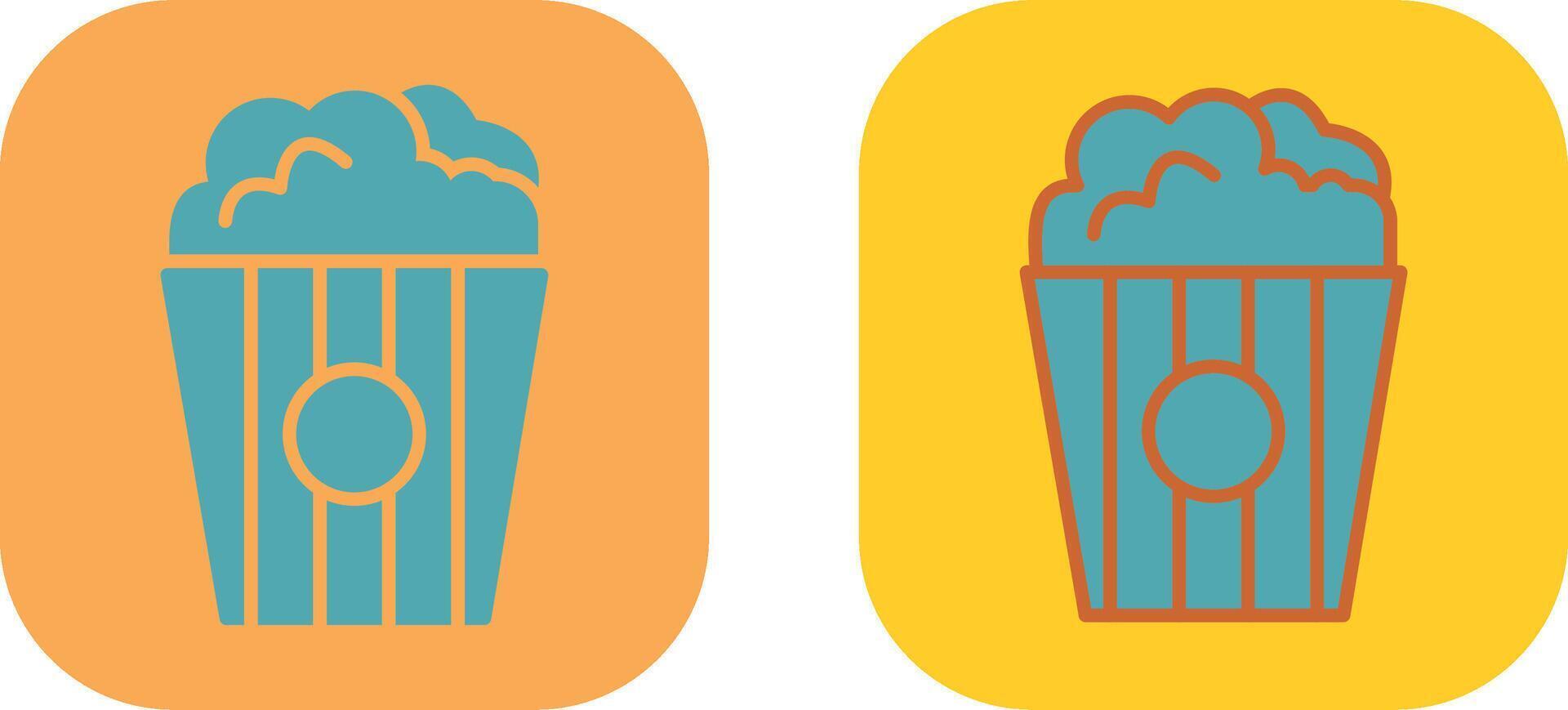 Popcorn Icon Design vector