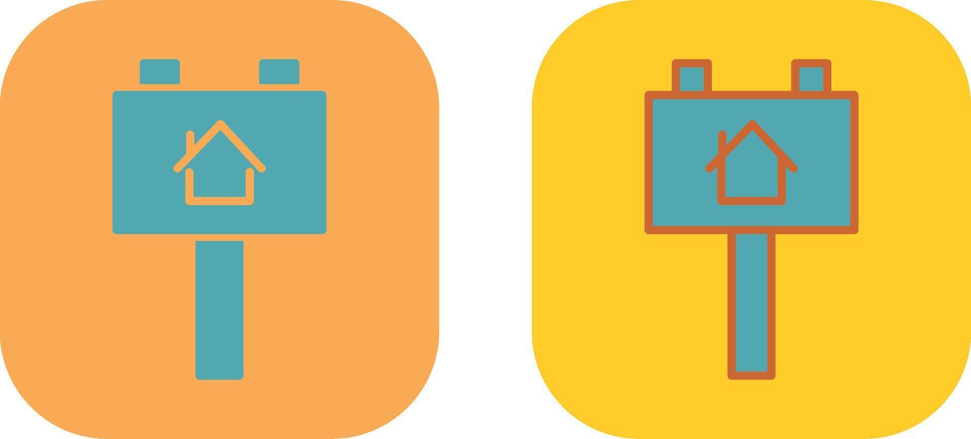 Billboard Icon Design vector