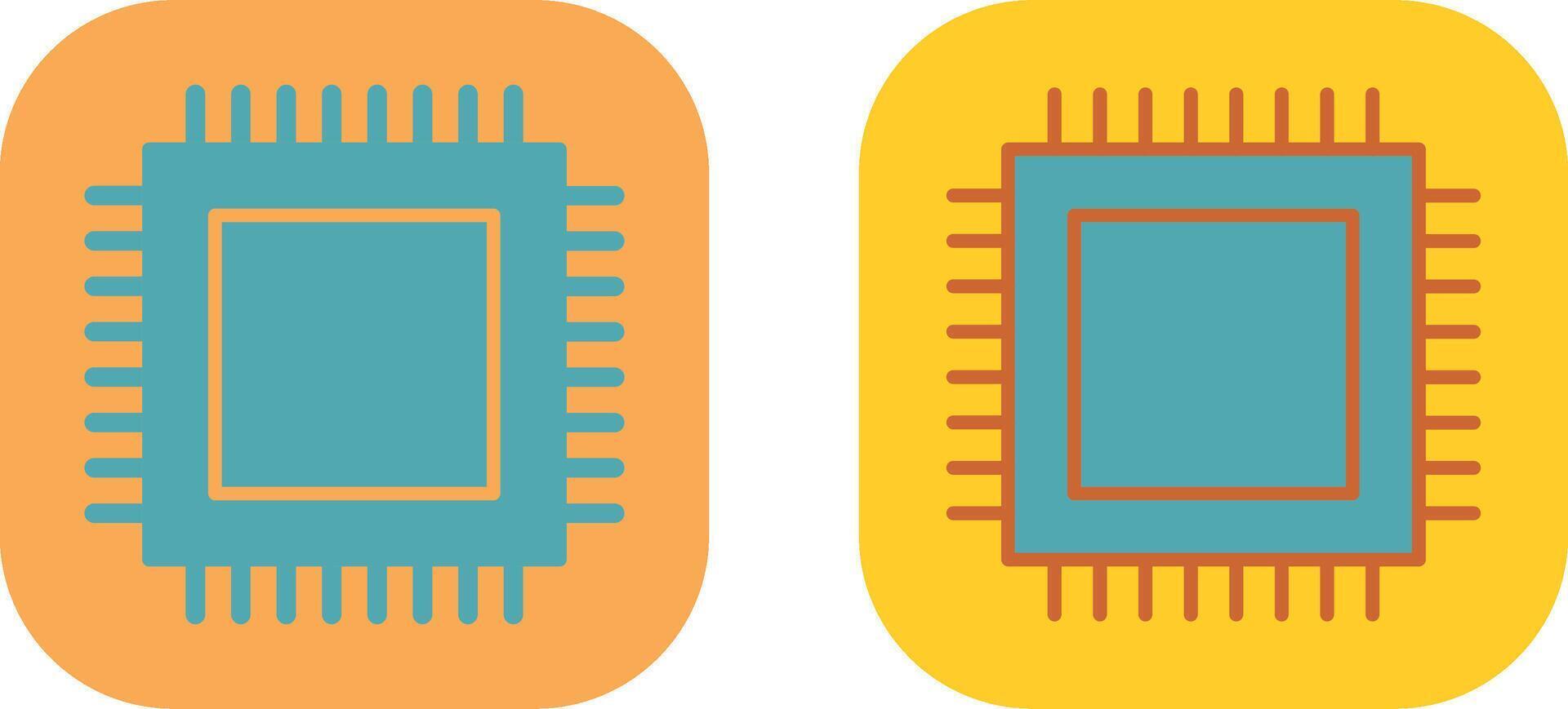 CPU Icon Design vector