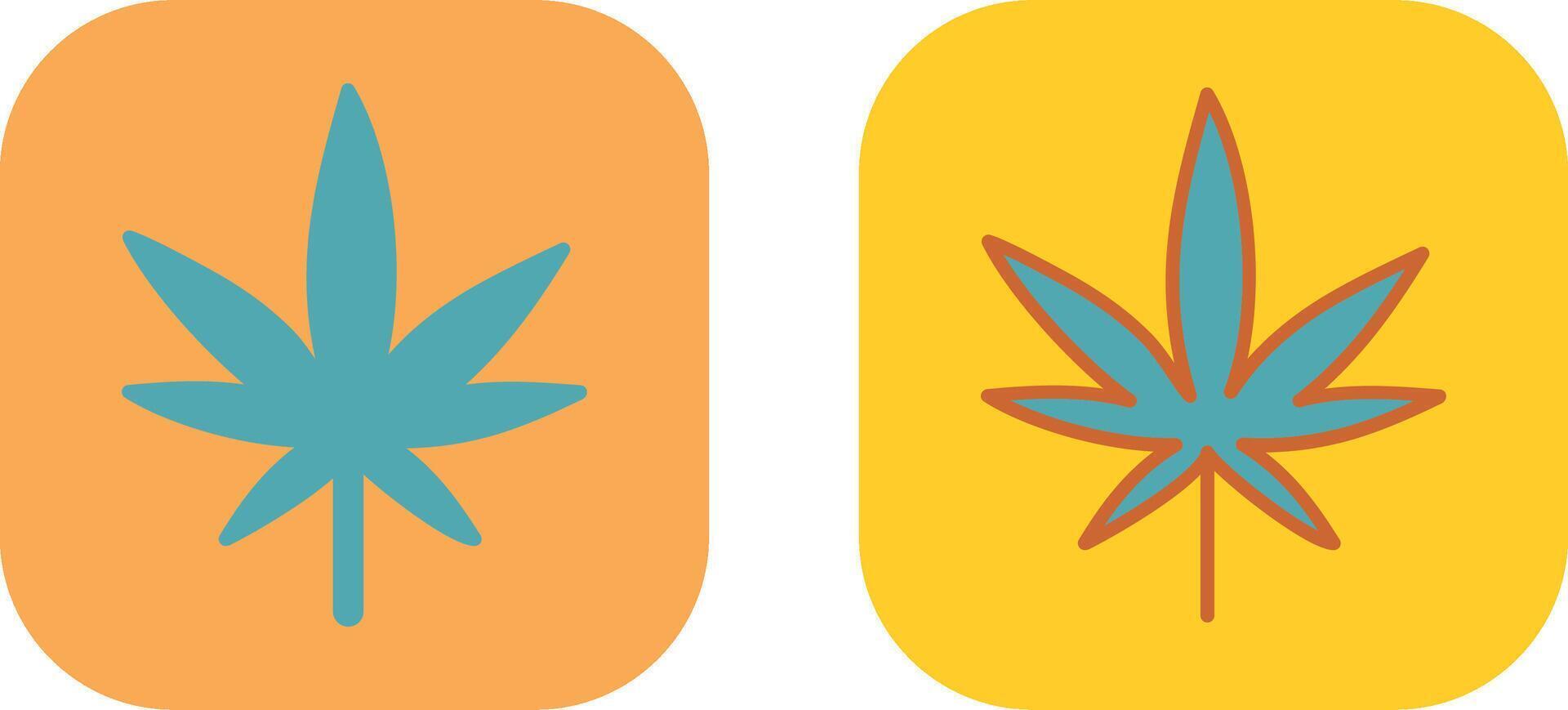 Weed Icon Design vector