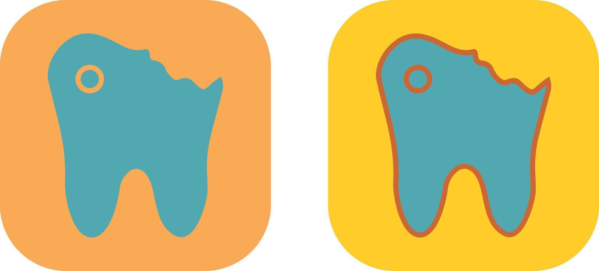 caries icono diseño vector