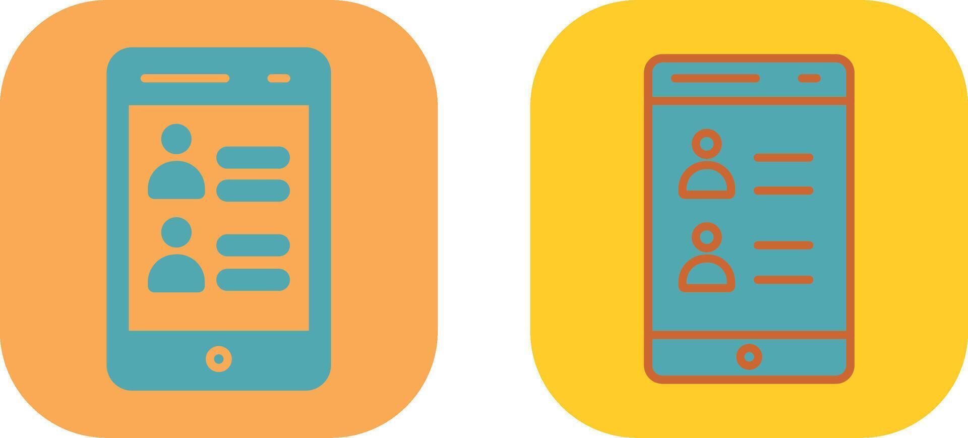 Contact Icon Design vector