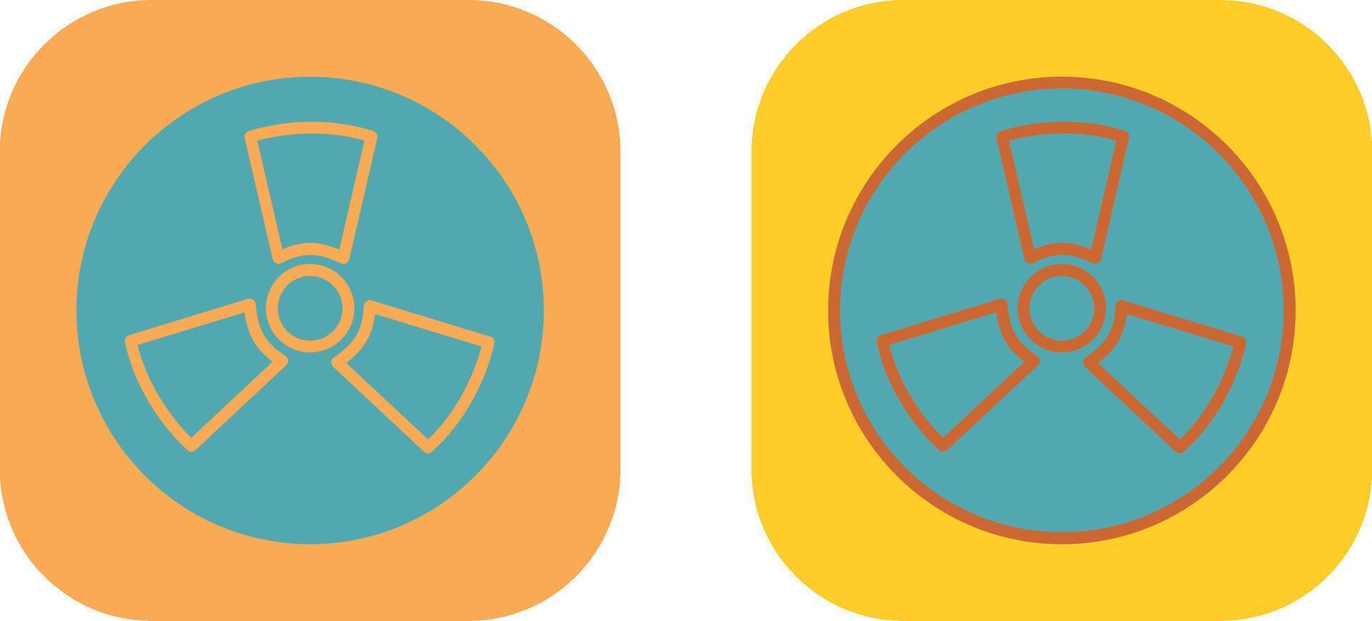 Radiation Icon Design vector