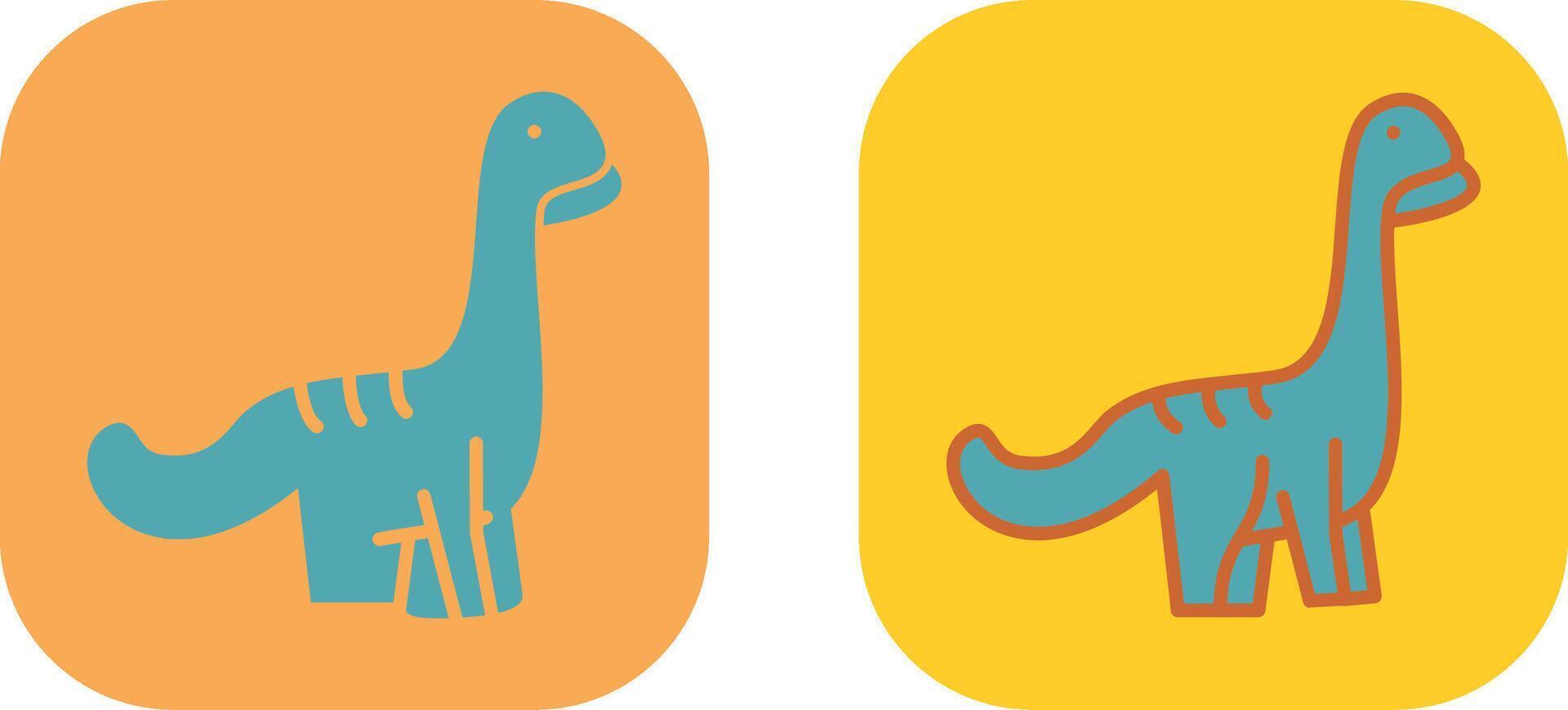 Dinosaur Icon Design vector