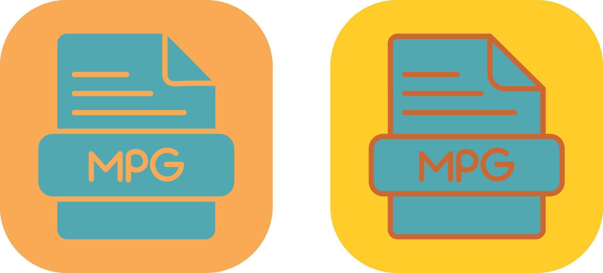 MPG Icon Design vector