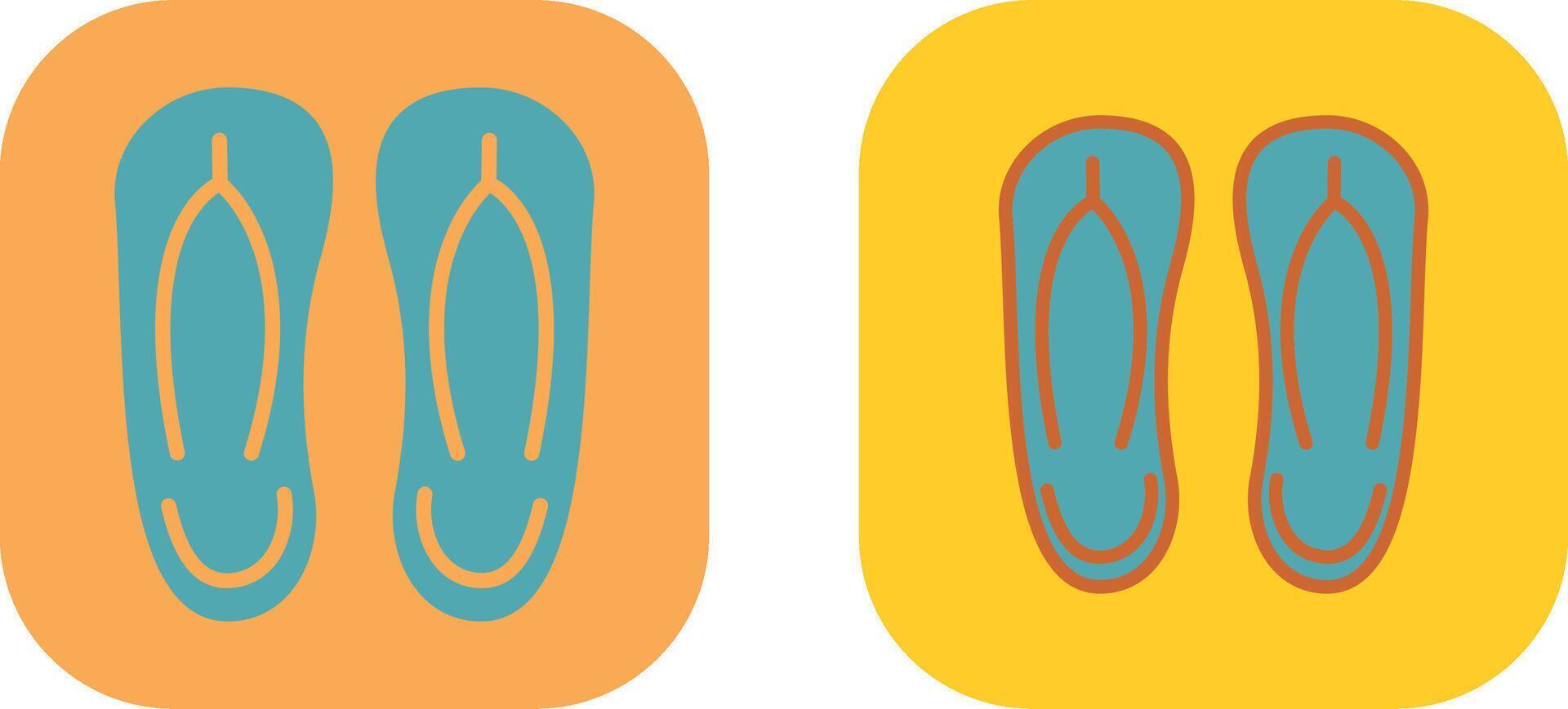 Slippers Icon Design vector