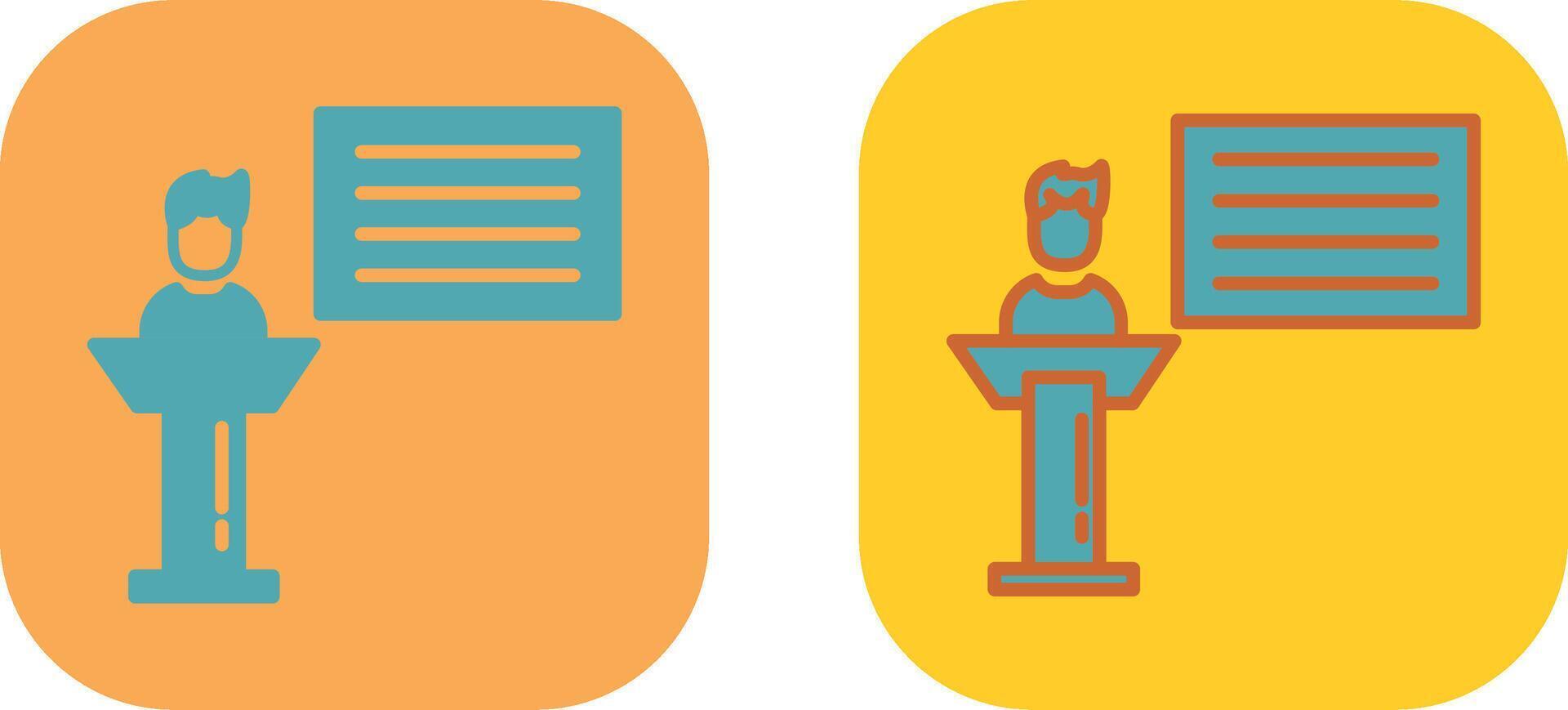 Seminar Icon Design vector