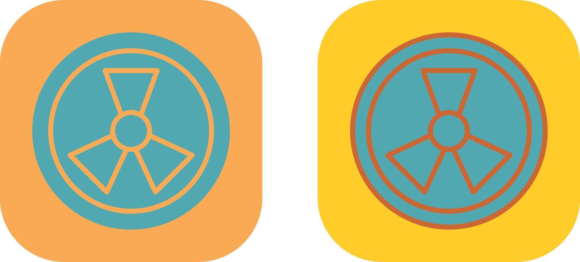 Radiation Icon Design vector