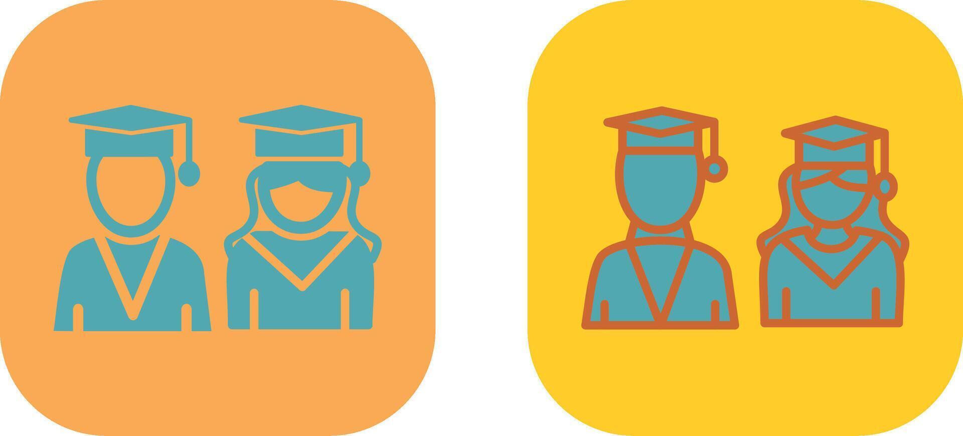 Graduates Icon Design vector