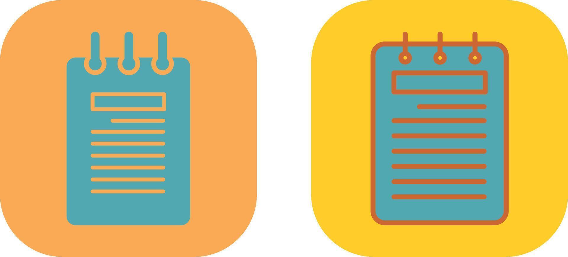 Notepad Icon Design vector