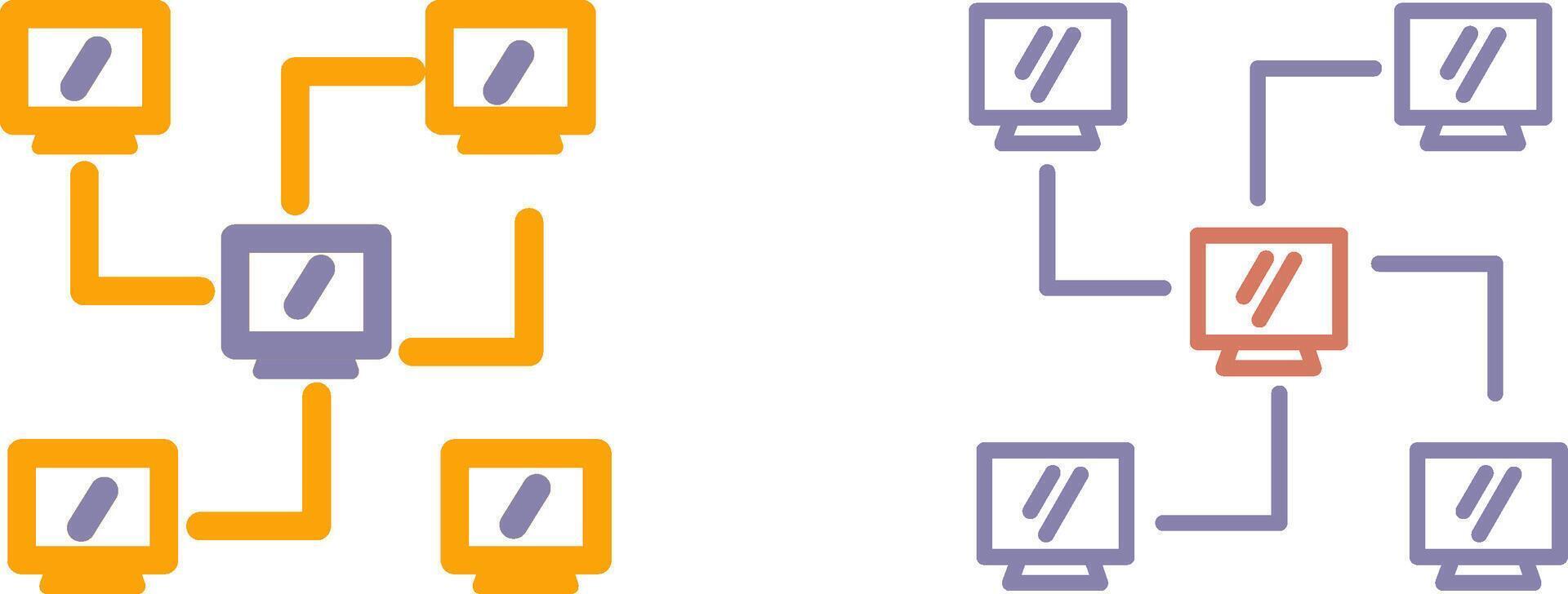 Network Icon Design vector