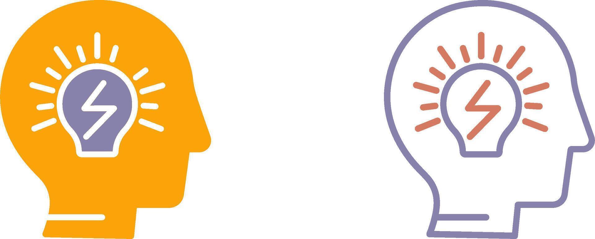 Brainstorming Icon Design vector