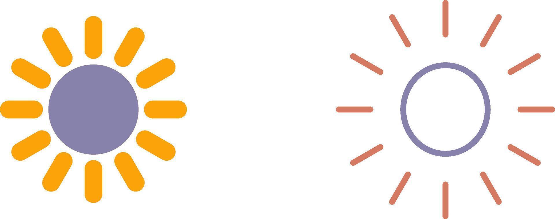 Sun Icon Design vector