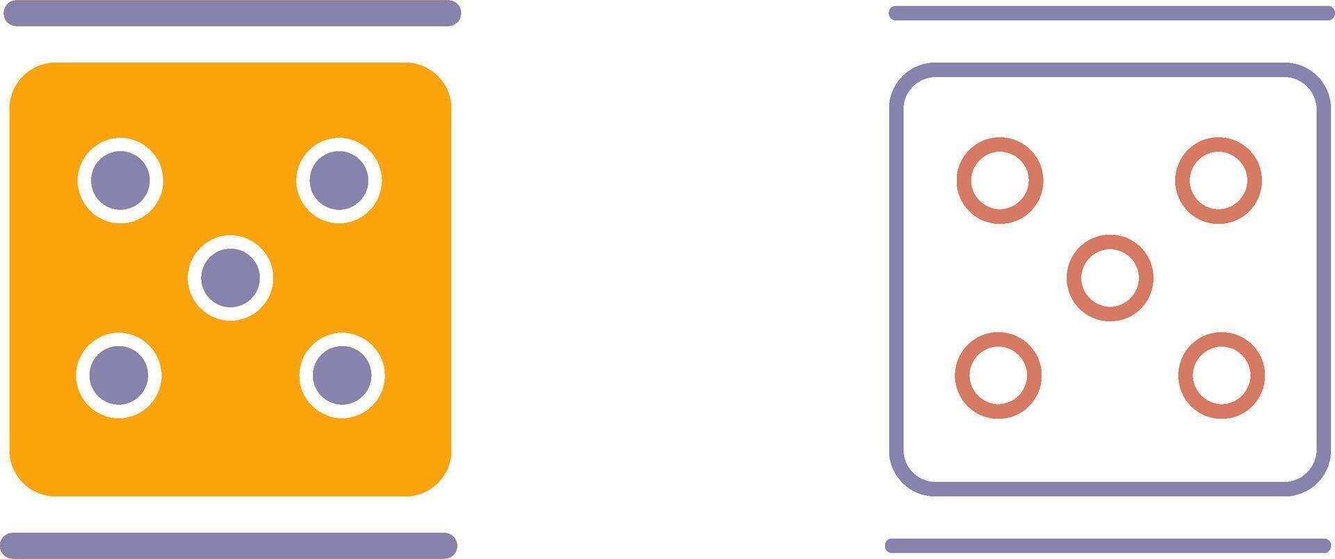 Dice Icon Design vector