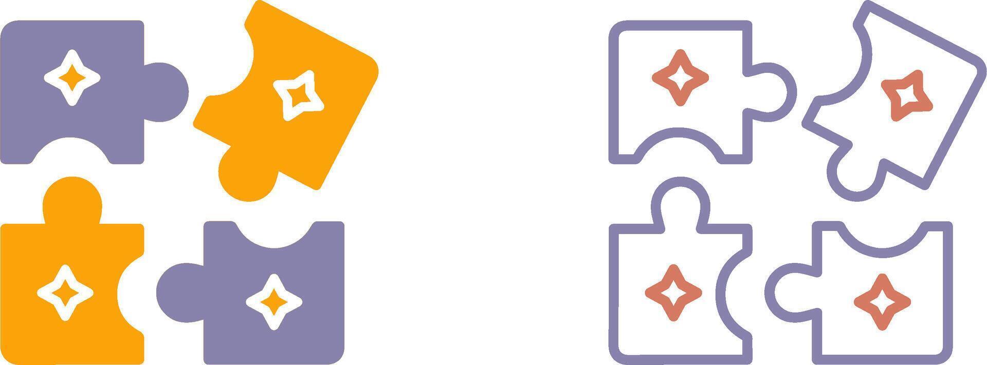 Puzzle Icon Design vector