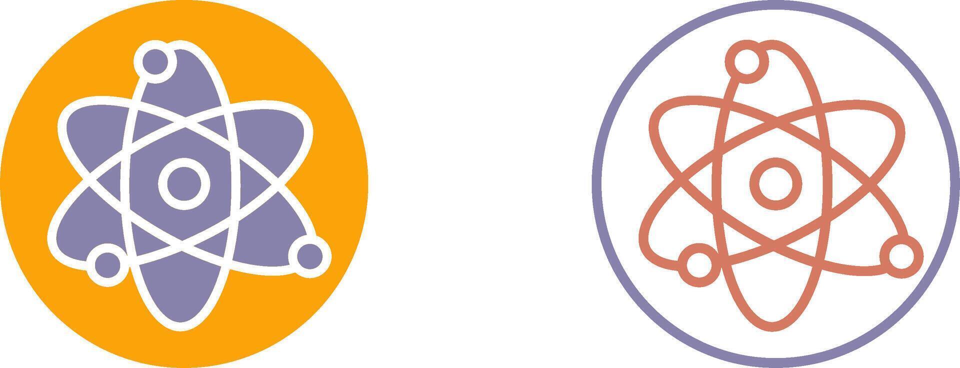 Atom Icon Design vector