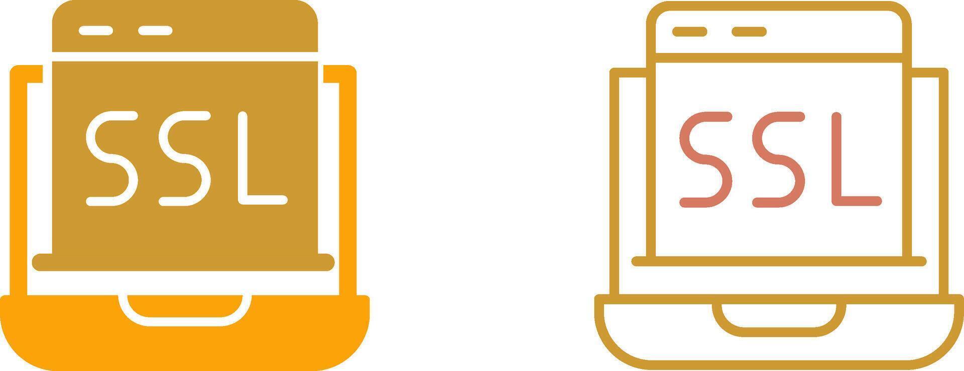 SSL Icon Design vector