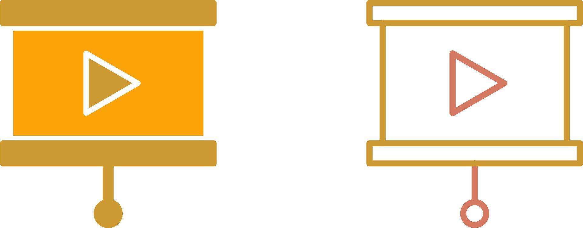 Slideshow Icon Design vector