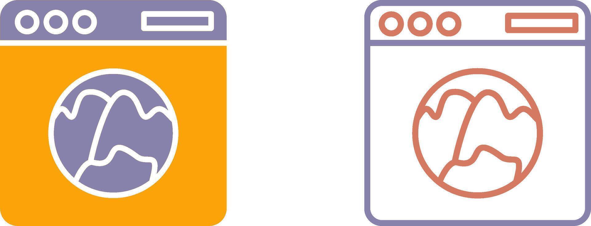 Browser Icon Design vector
