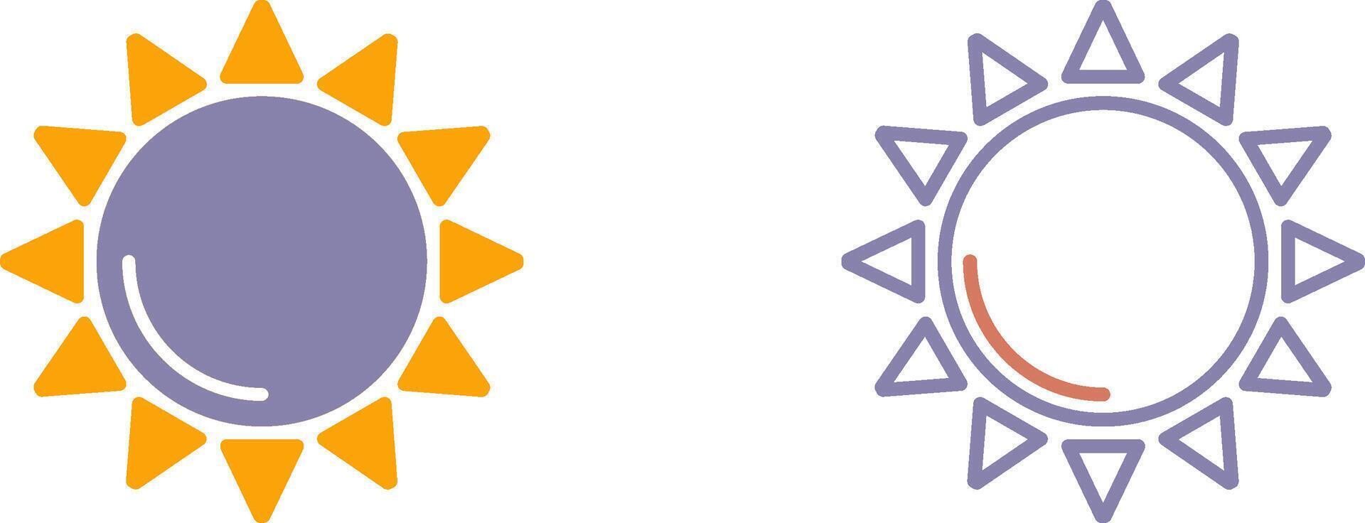 Sun Icon Design vector
