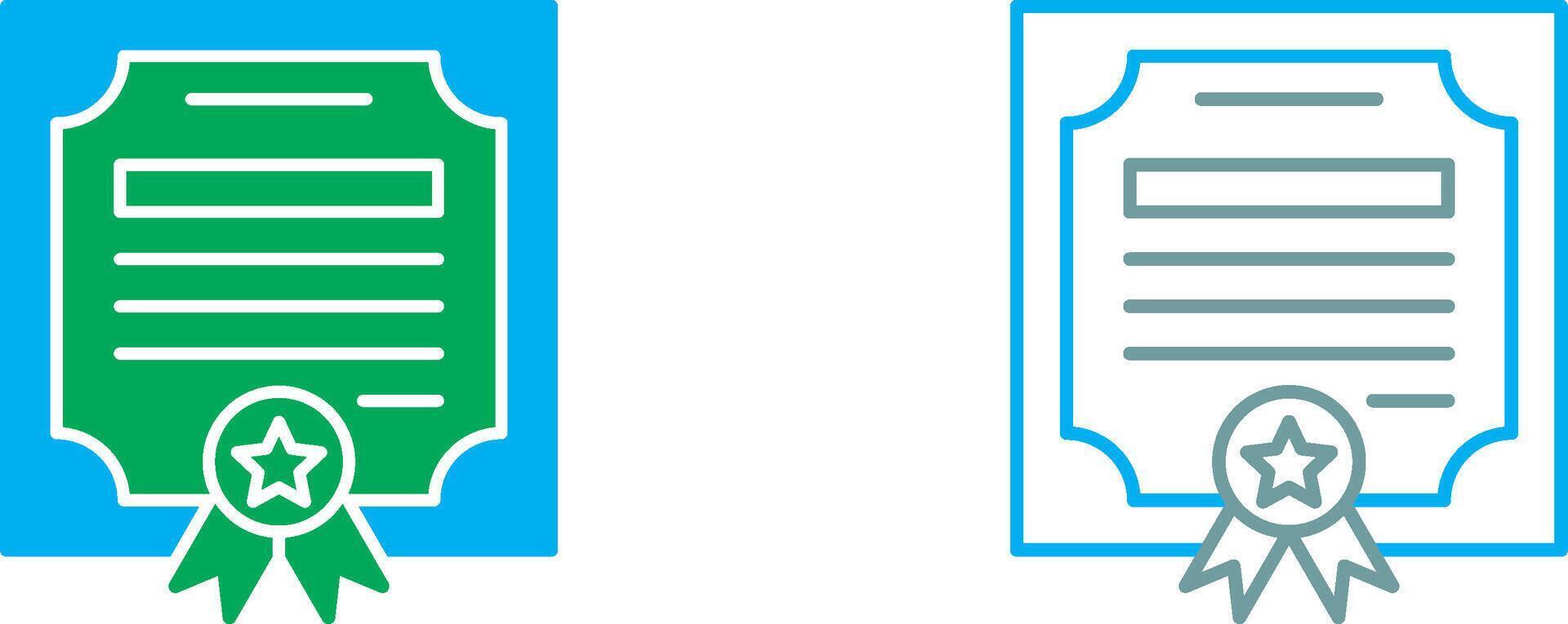 Diploma Icon Design vector