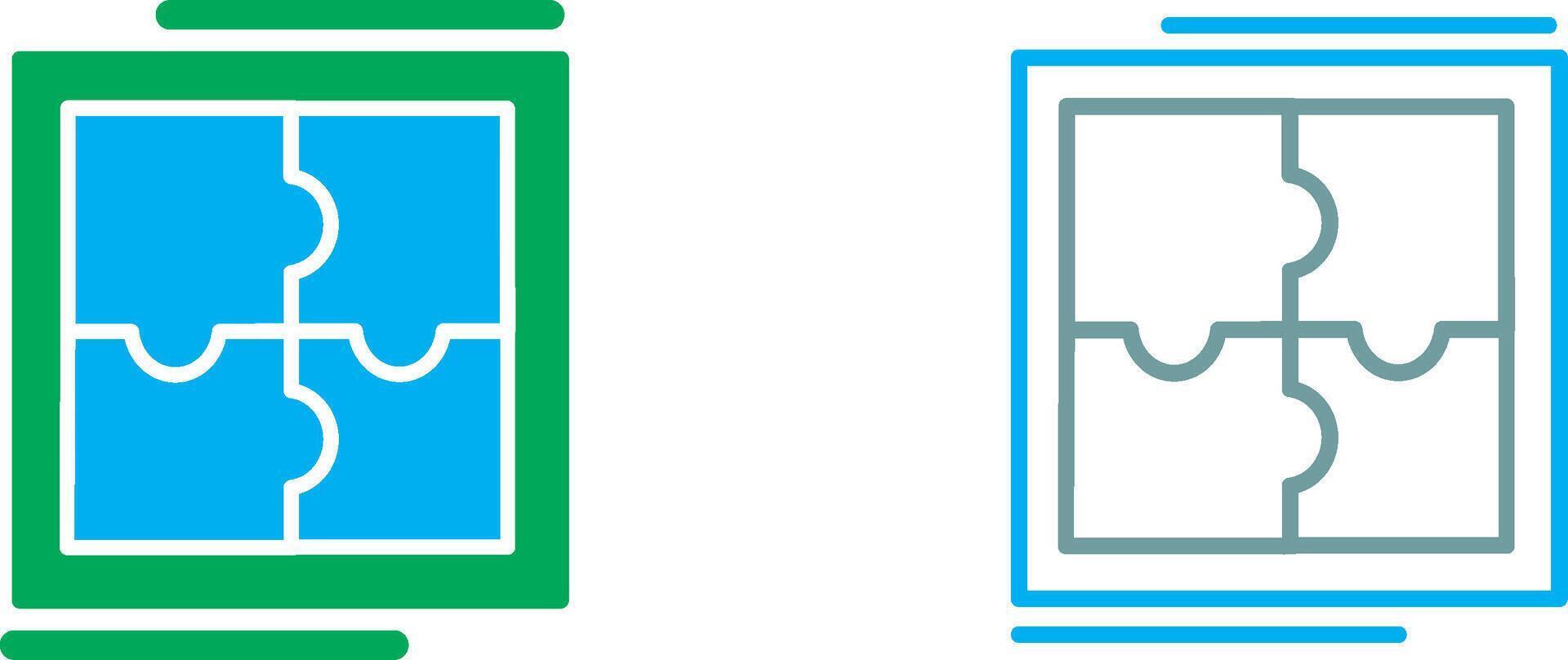Puzzle Icon Design vector
