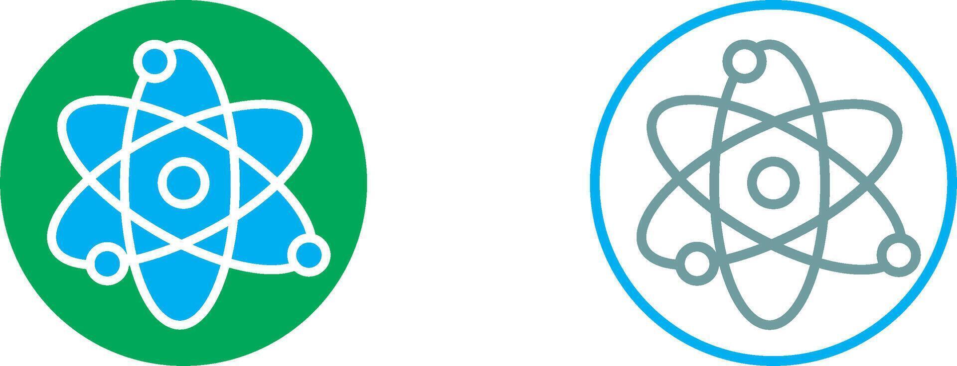 Atom Icon Design vector