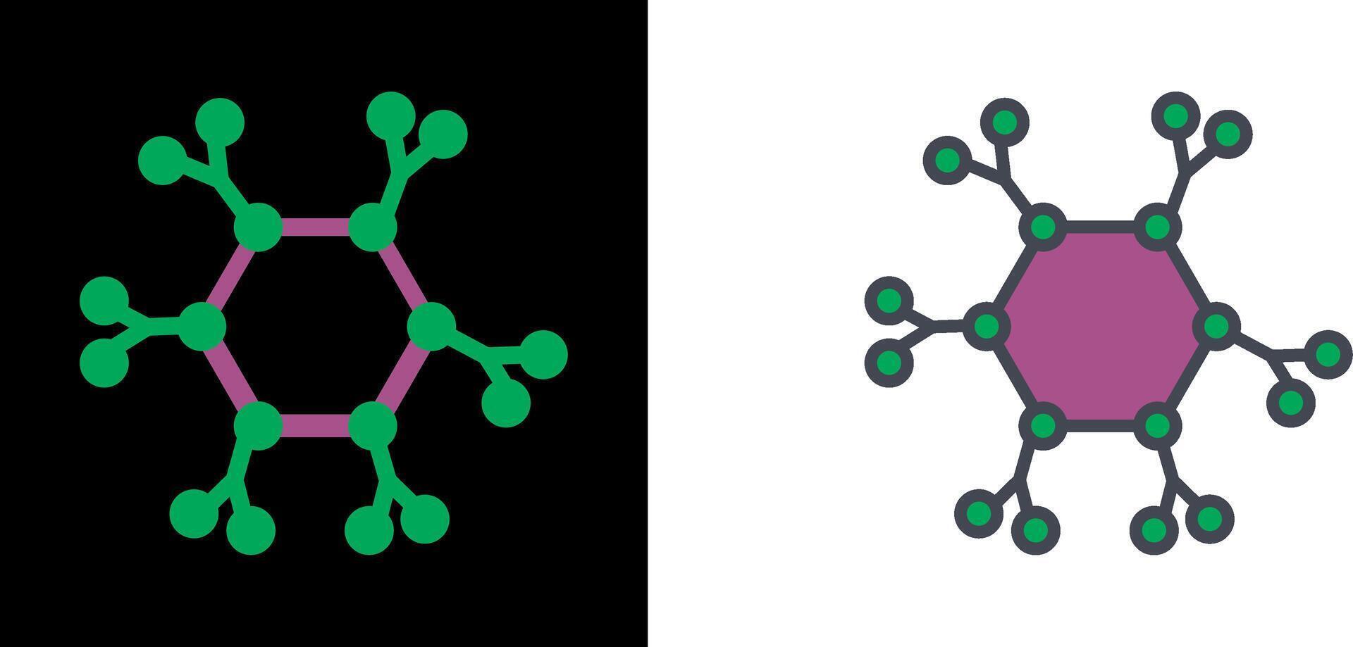 Molecule Icon Design vector