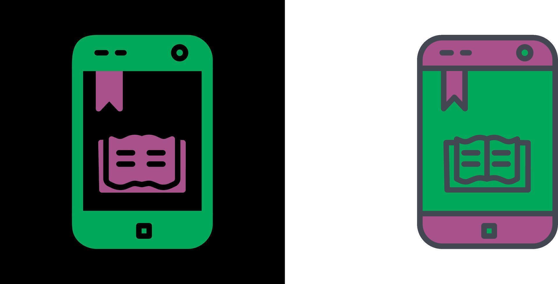 eBook Icon Design vector