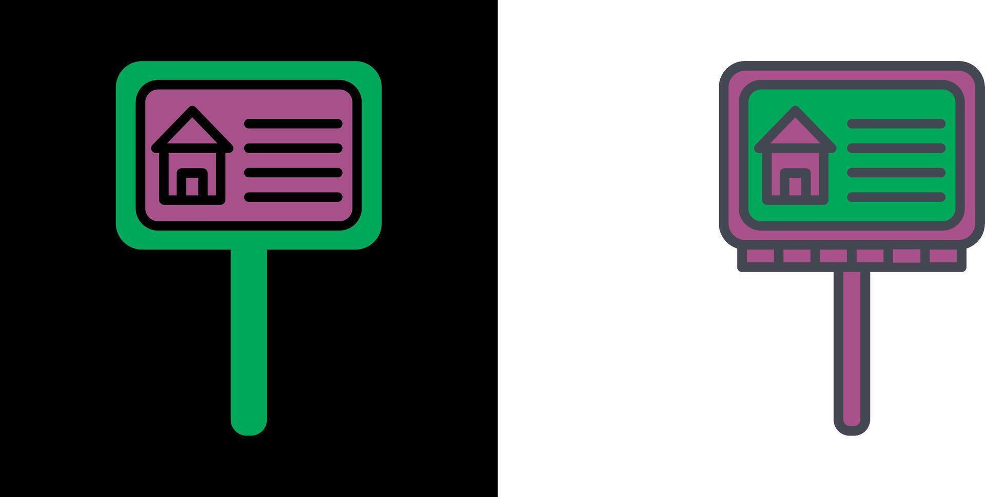 Billboard Icon Design vector