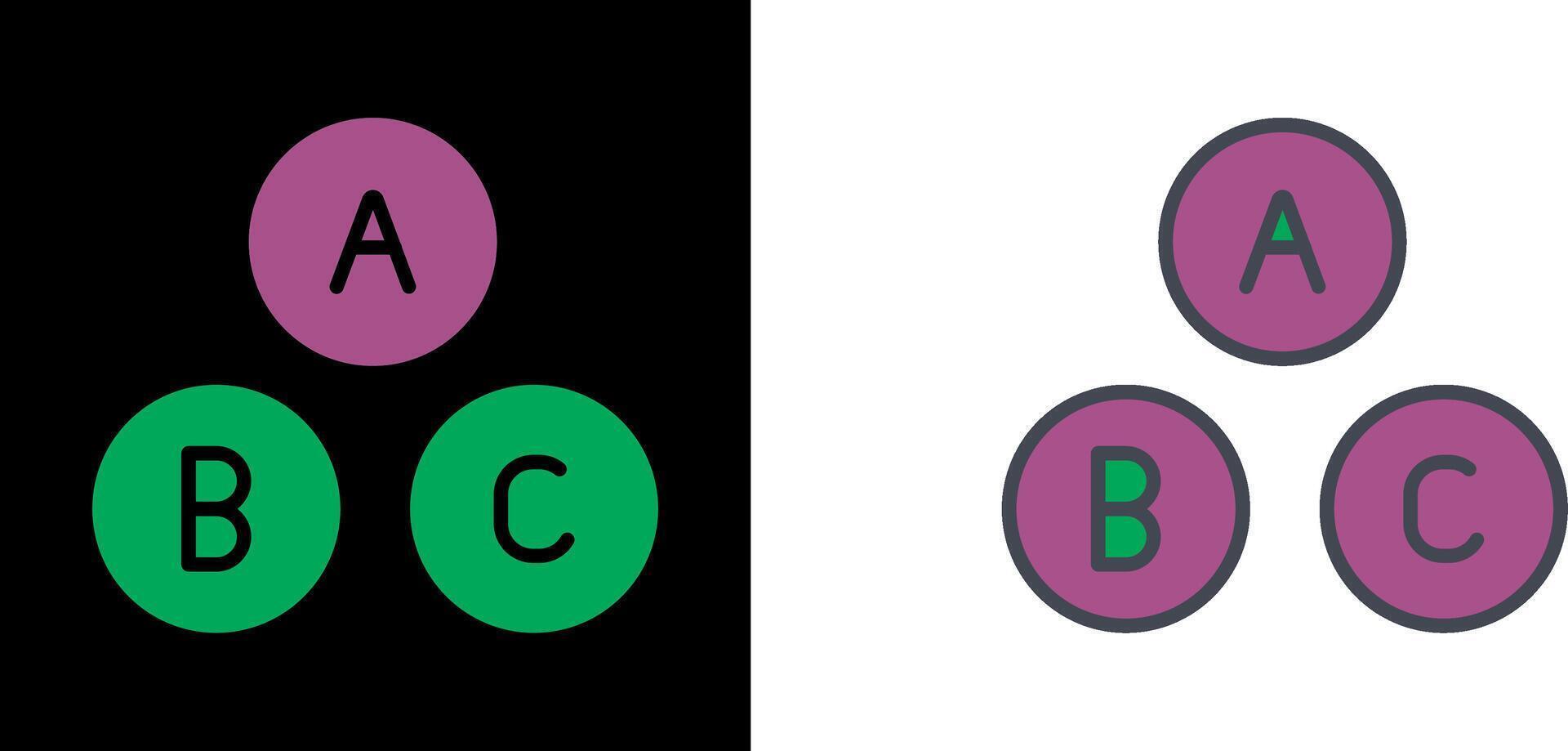 Alphabet Icon Design vector