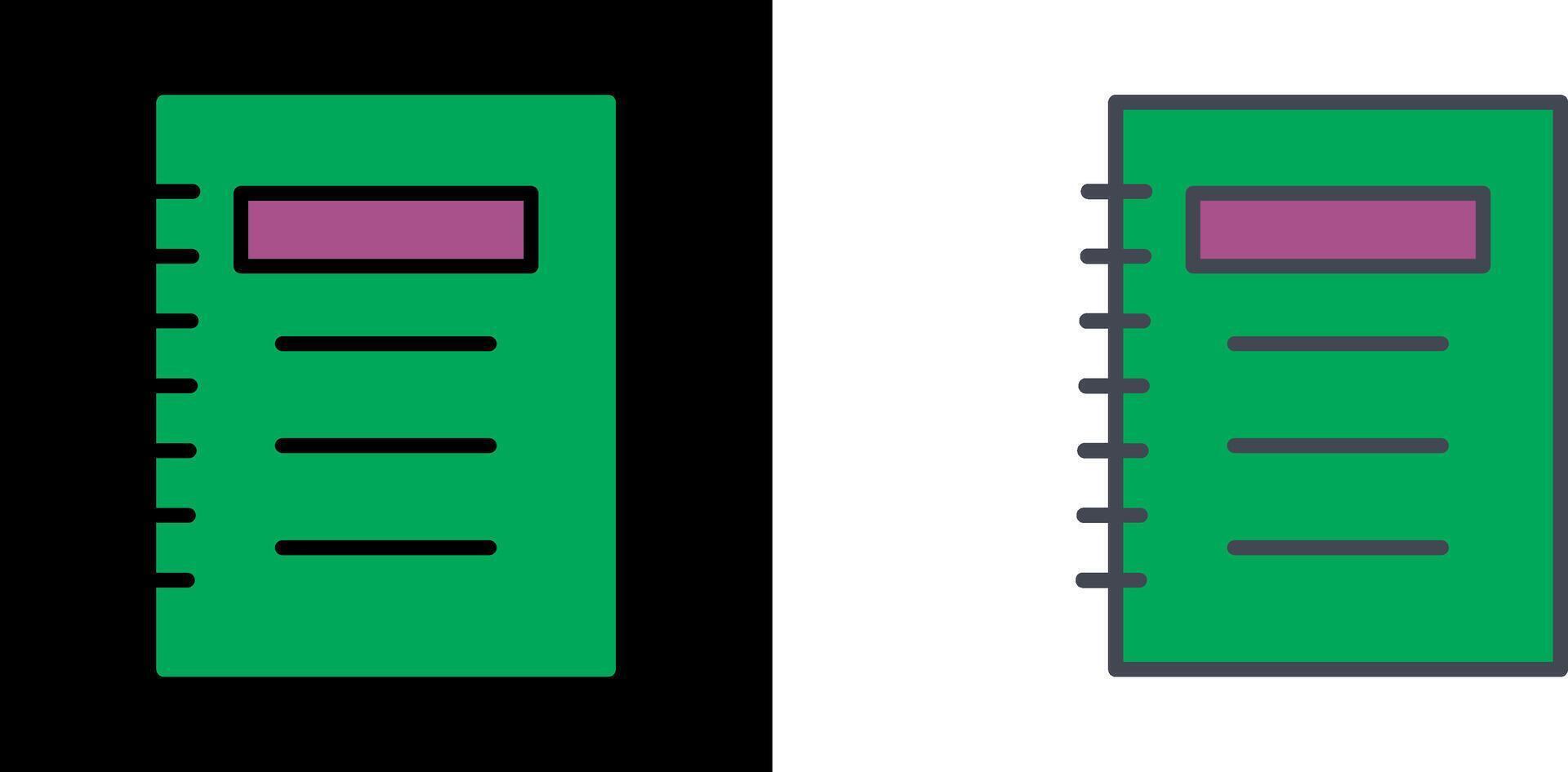 Notepad Icon Design vector