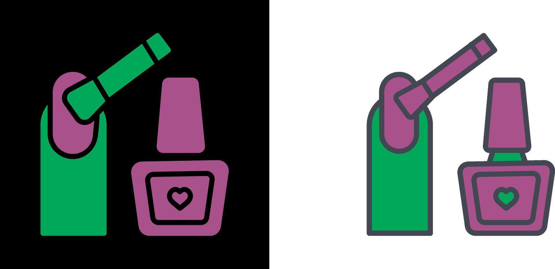 Nailpolish Icon Design vector