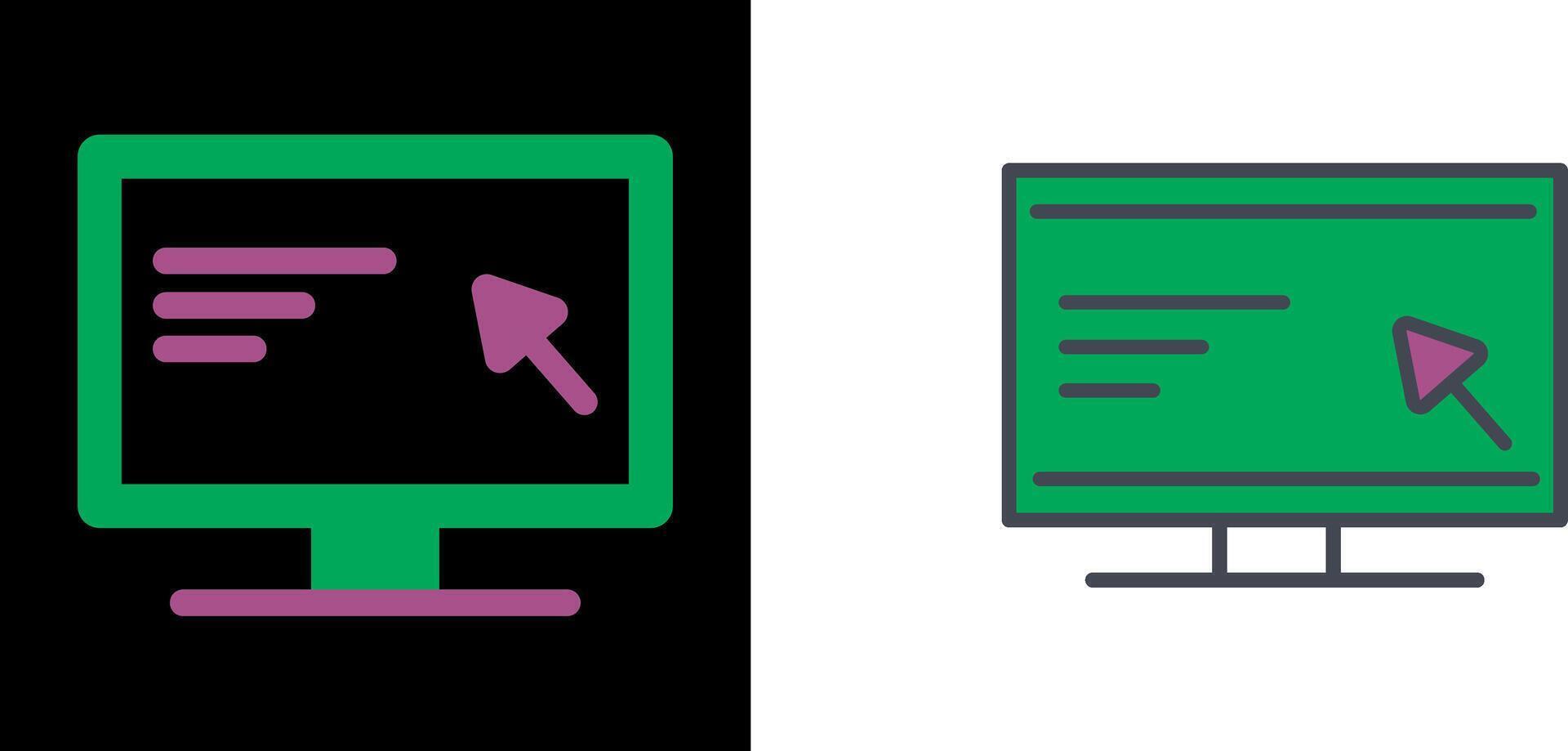 Screen Icon Design vector
