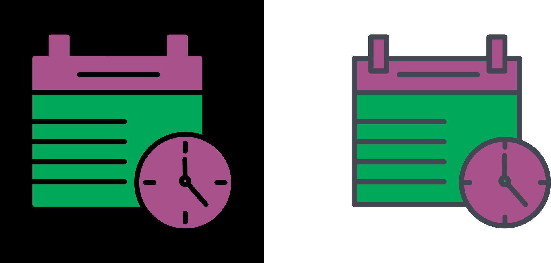 Clock Icon Design vector