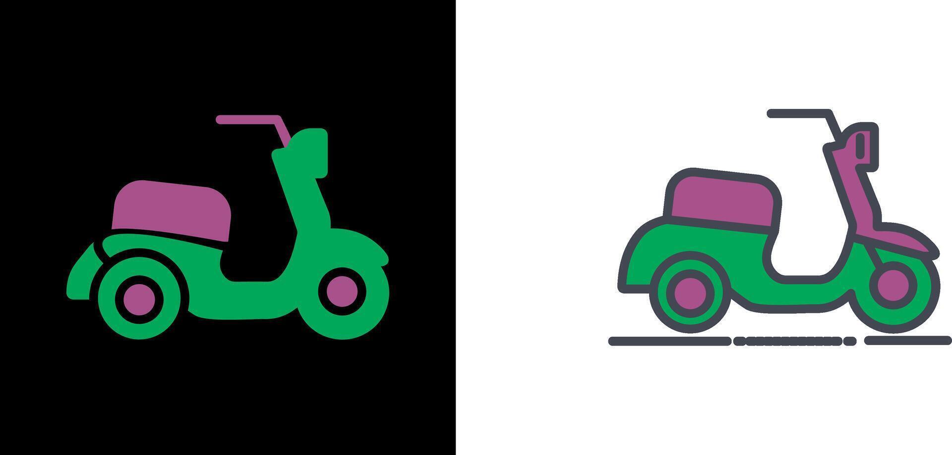 diseño de icono de scooter vector