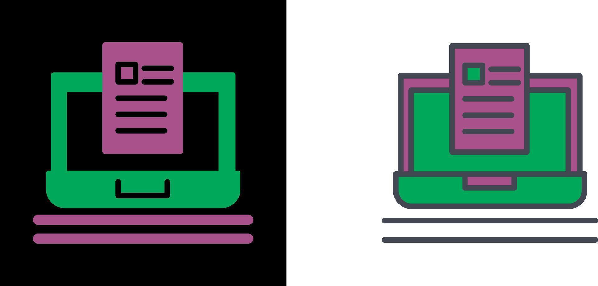 Blog Icon Design vector