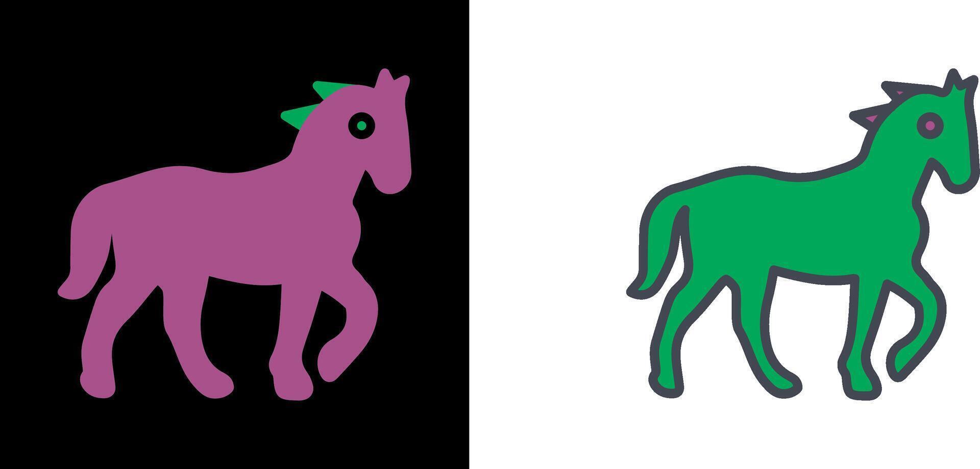 diseño de icono de caballo vector