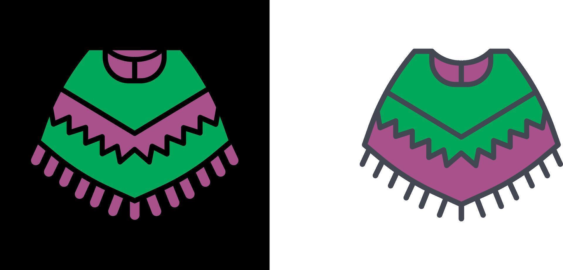 poncho icono diseño vector