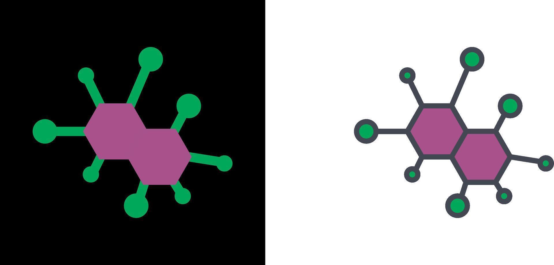 Molecule Icon Design vector