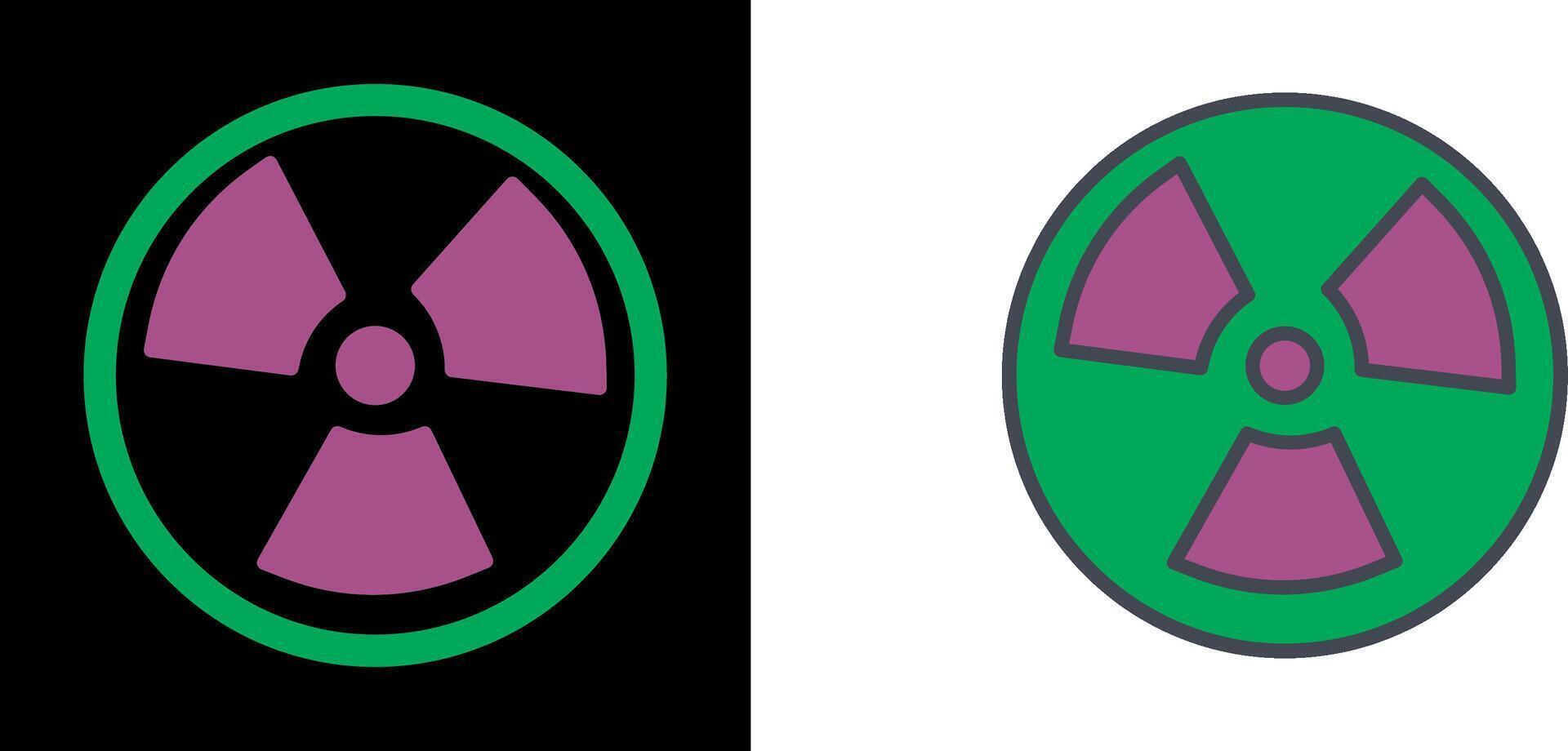 Nuclear Icon Design vector