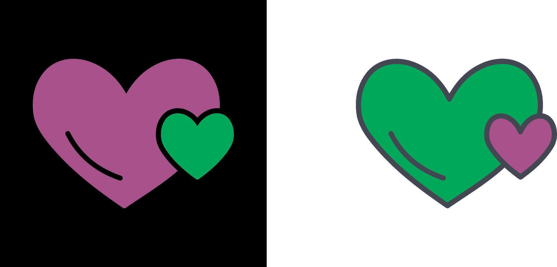 Hearts Icon Design vector