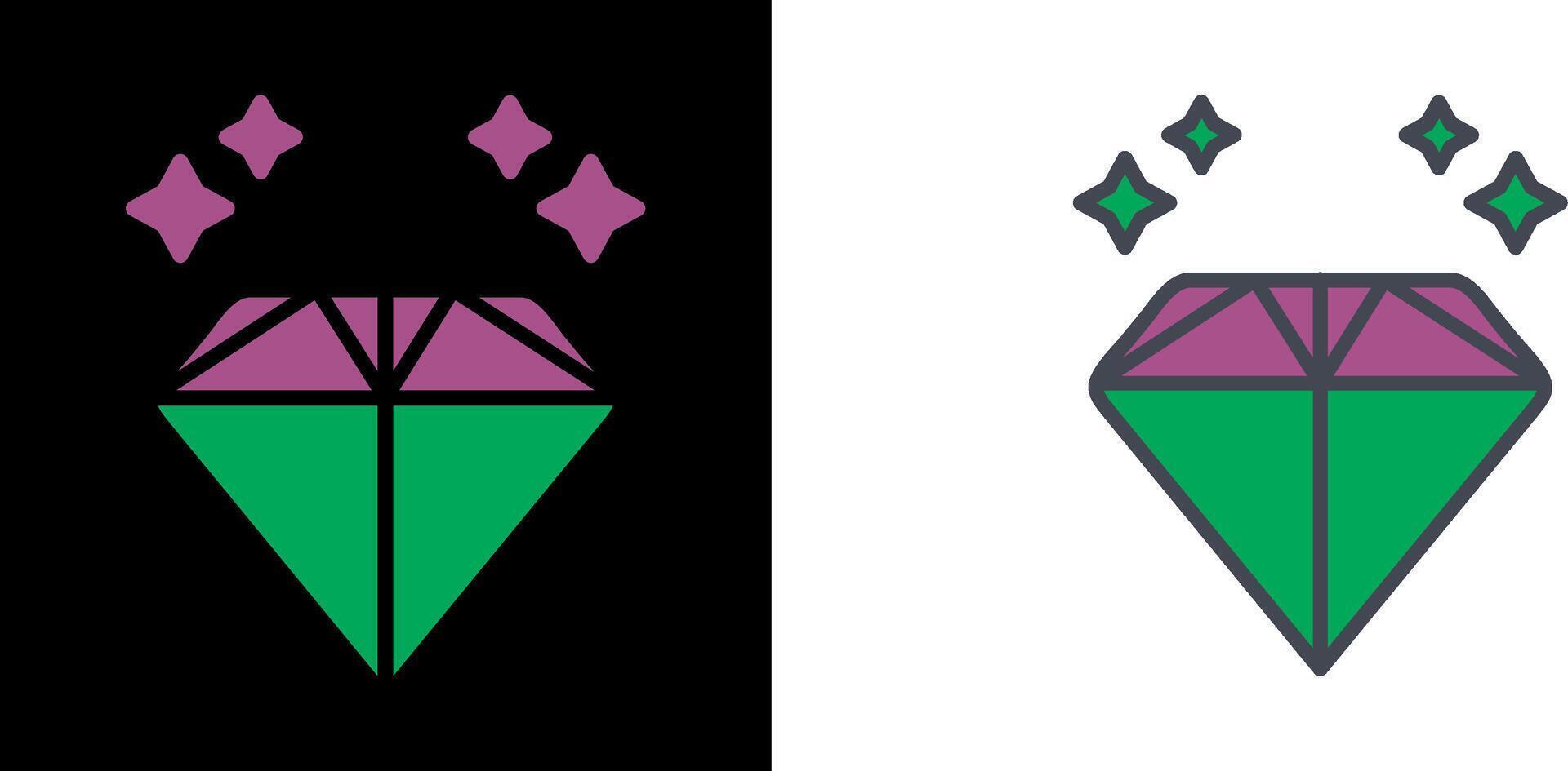 diseño de icono de diamante vector