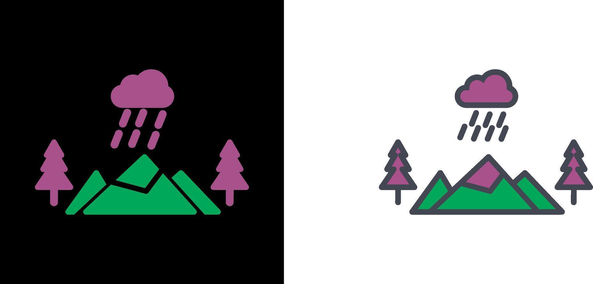 Mountain Icon Design vector