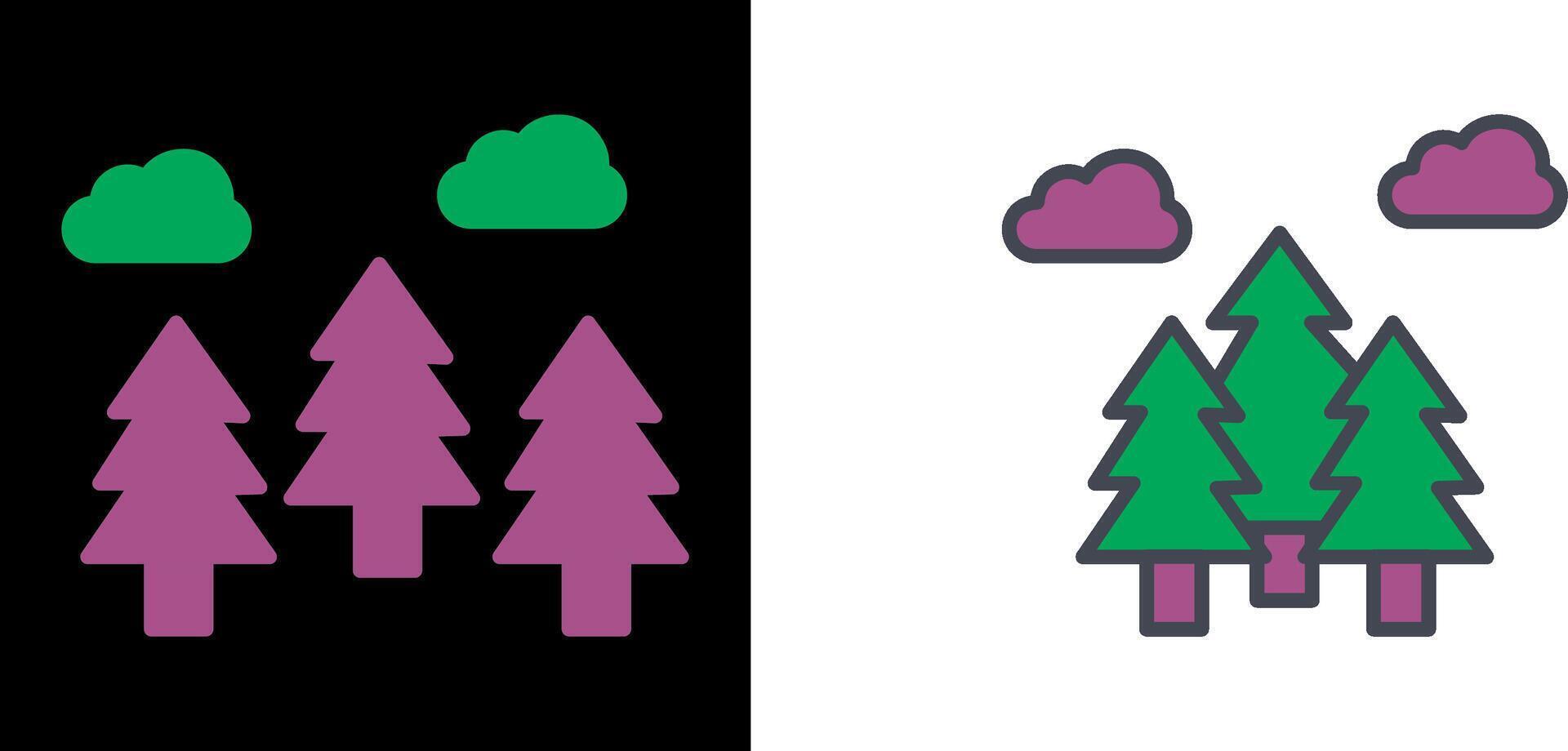 diseño de icono de bosque vector