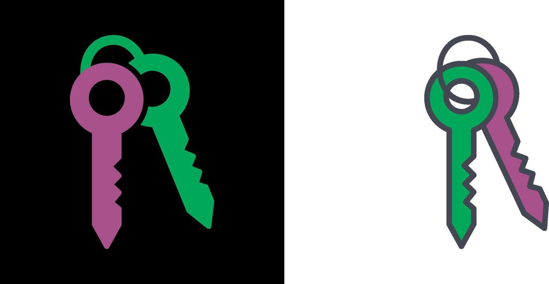 Keys Icon Design vector