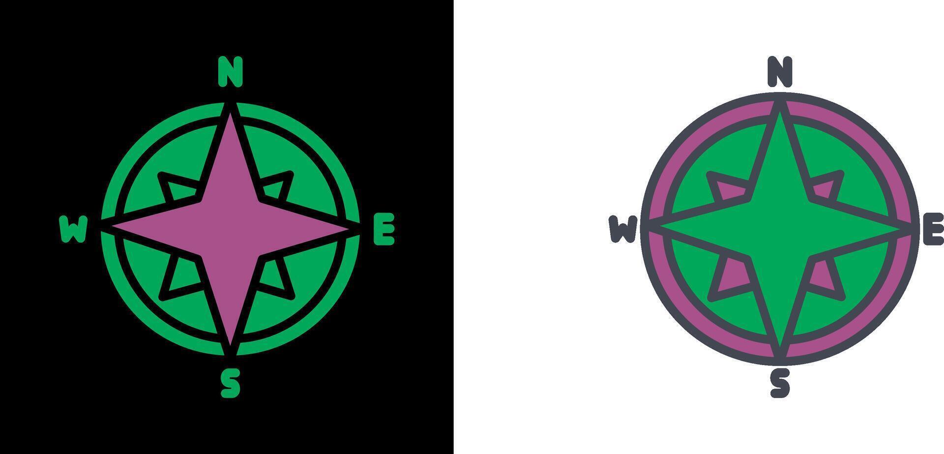 Compass Icon Design vector