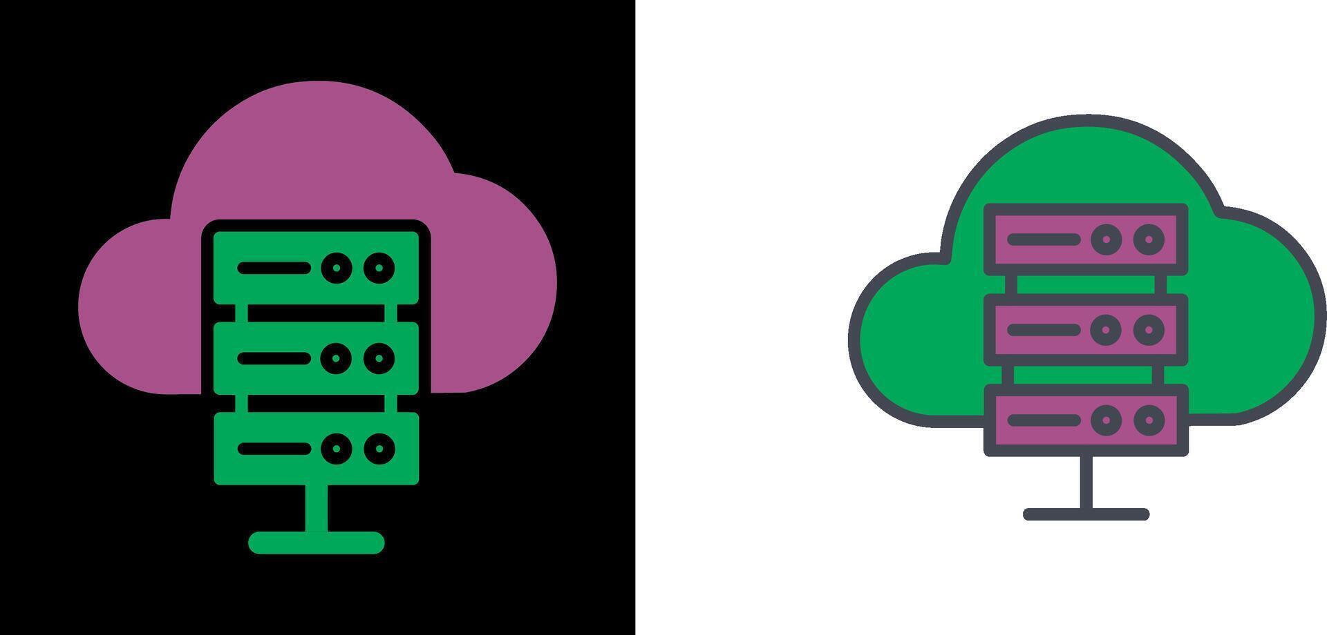 Hosting Icon Design vector