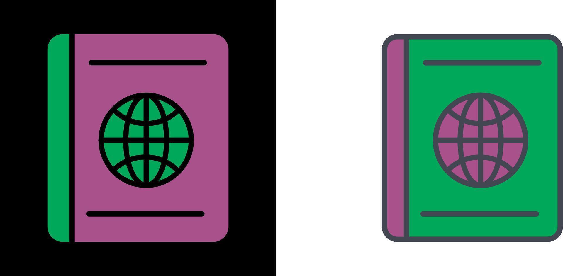 Passport Icon Design vector