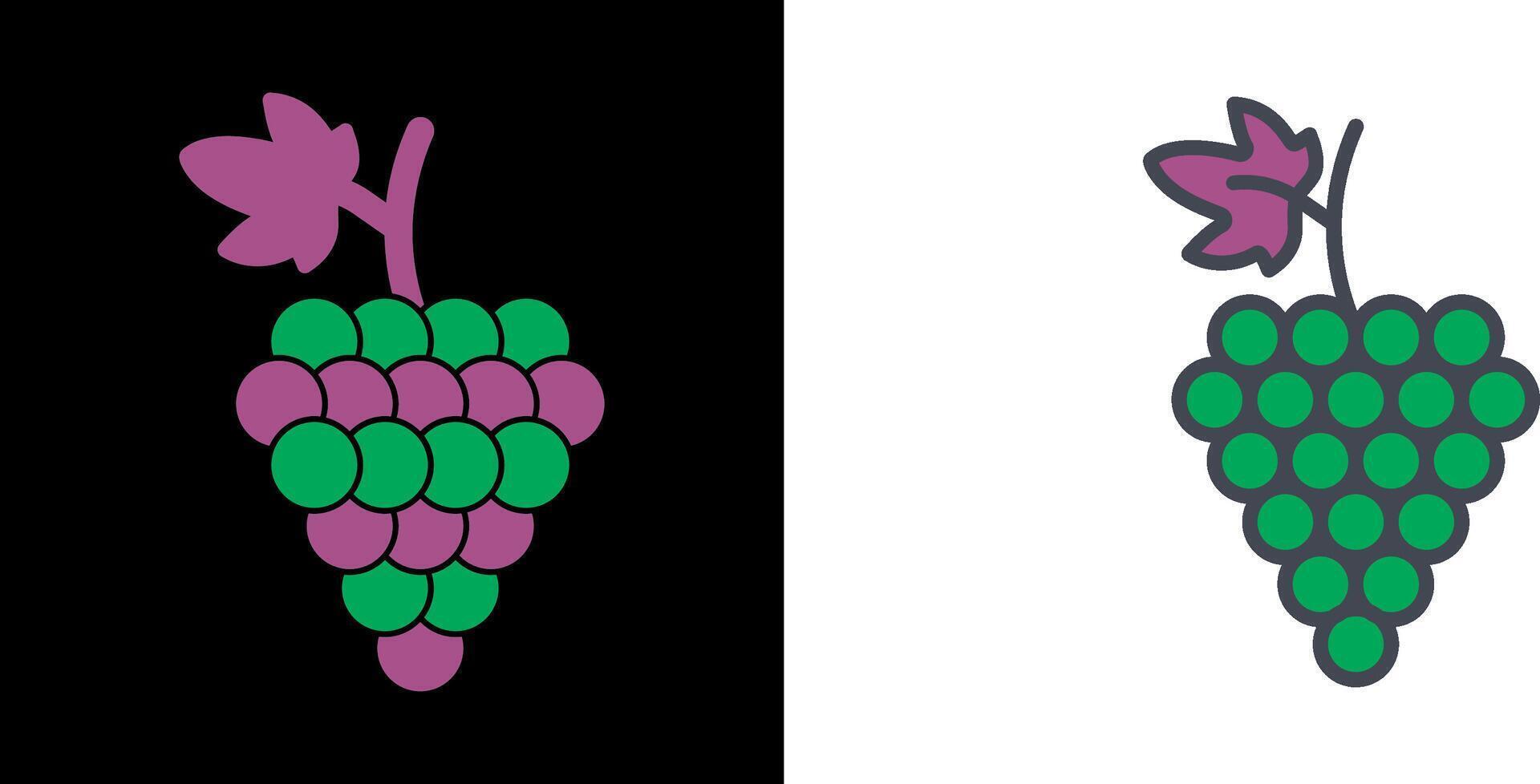 Grapes Icon Design vector